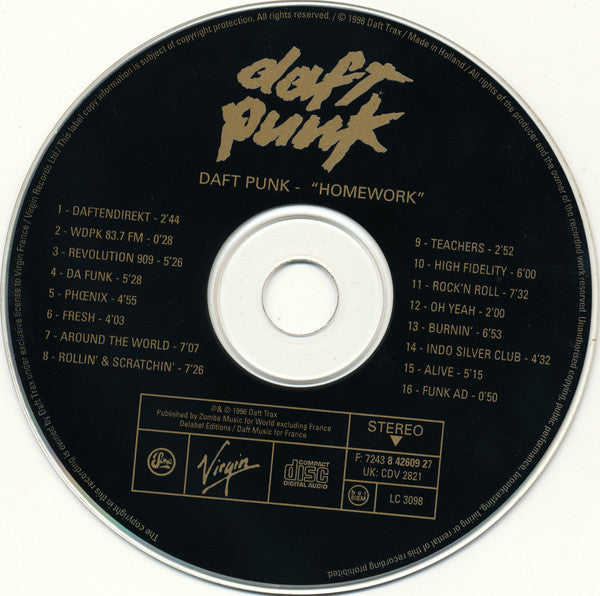 Daft Punk : Homework (CD, Album)