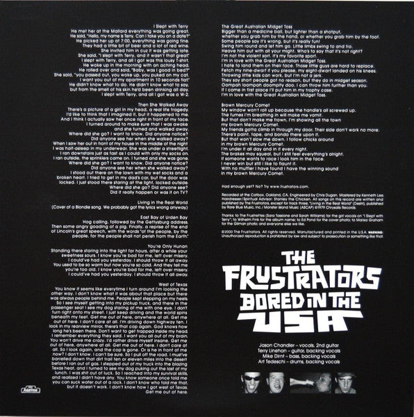The Frustrators : Bored In The USA (10", EP)