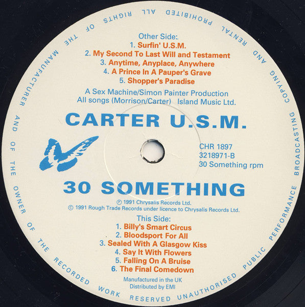 Carter The Unstoppable Sex Machine : 30 Something (LP, Album, RE, Gat)