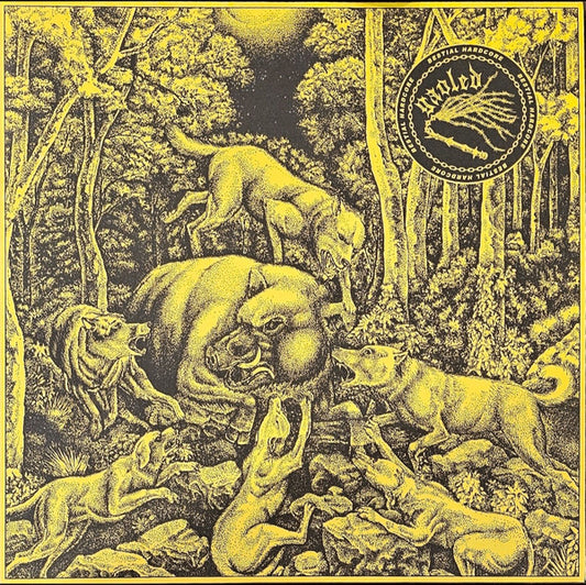 Gaoled : Bestial Hardcore  (LP, Album, Ltd, Yel)