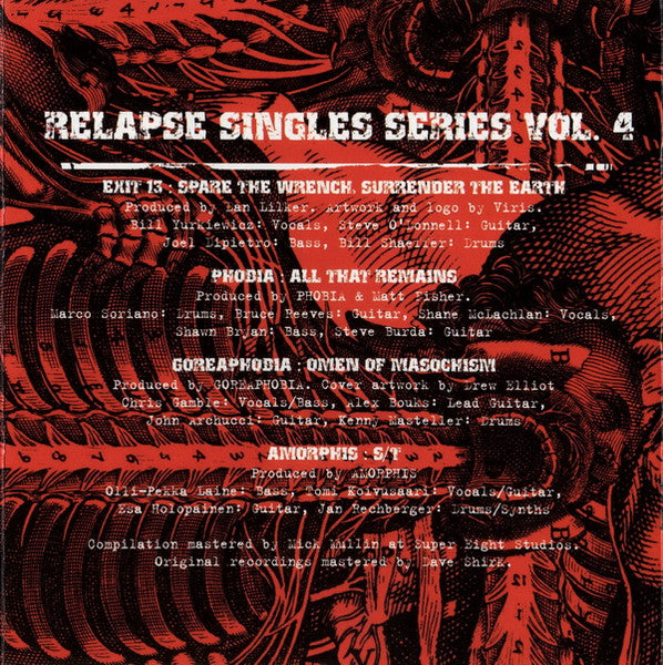 Exit-13 / Phobia (6) / Goreaphobia / Amorphis : Relapse Singles Series Vol. 4 (CD, Comp)