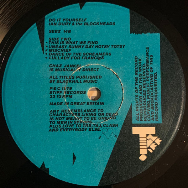 Ian Dury & The Blockheads* : Do It Yourself (LP, Album)