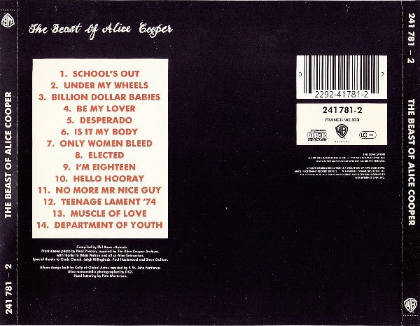 Alice Cooper : The Beast Of Alice Cooper (CD, Comp)