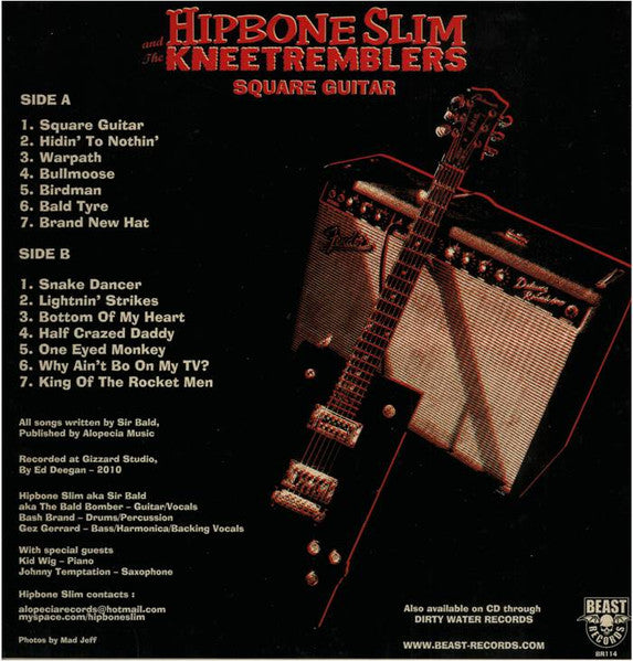 Hipbone Slim And The Kneetremblers* : Square Guitar (LP, Album)