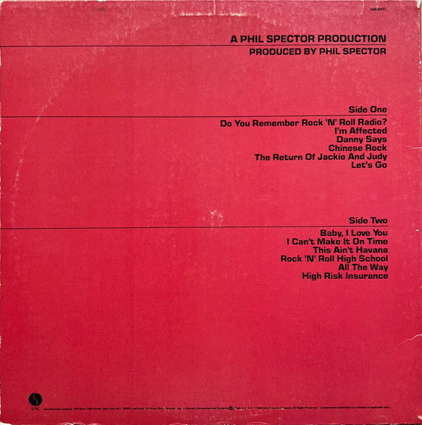 Ramones : End Of The Century (LP, Album, RP)