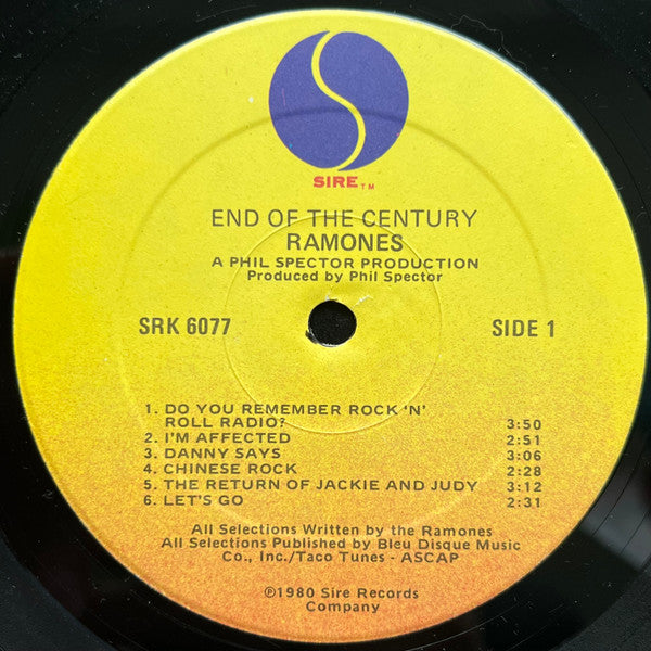 Ramones : End Of The Century (LP, Album, RP)