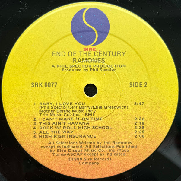 Ramones : End Of The Century (LP, Album, RP)