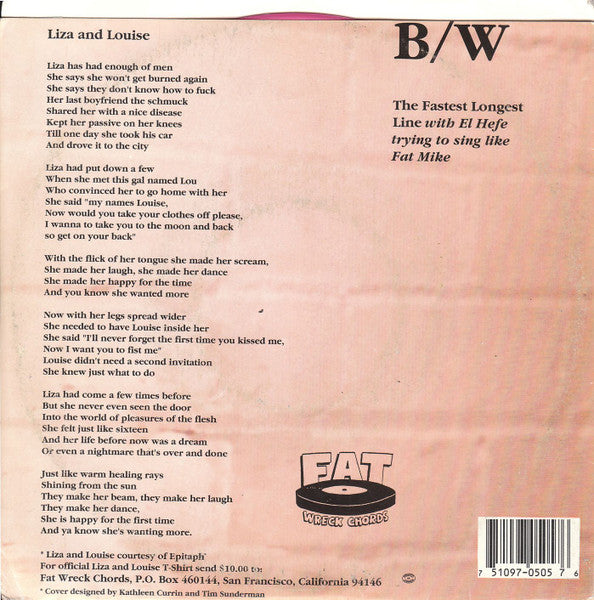 NOFX : Liza And Louise (7", Single, Mag)