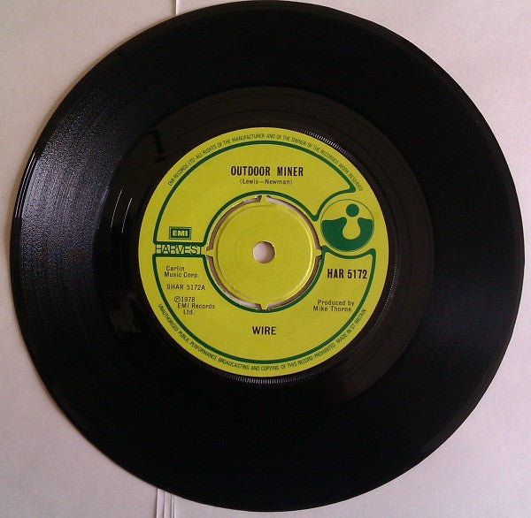 Wire : Outdoor Miner (7", Single, Com)
