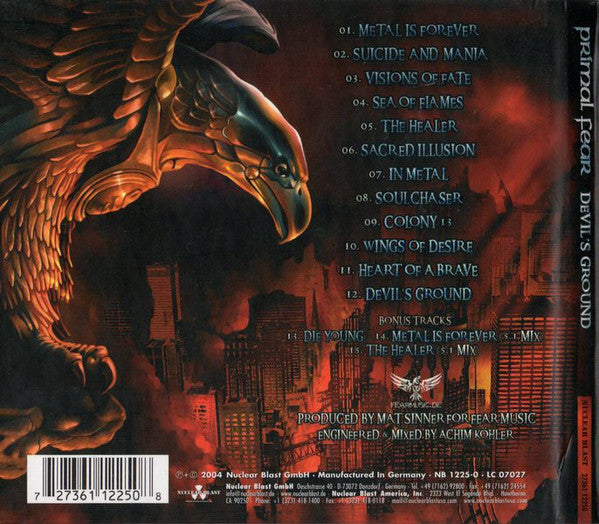 Primal Fear : Devil's Ground (CD, Album, Ltd, Dig)