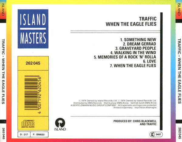 Traffic : When The Eagle Flies (CD, Album, RE)