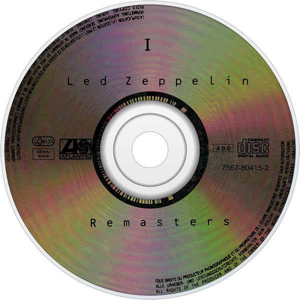 Led Zeppelin : Remasters (2xCD, Comp, RM, RP, Sli)