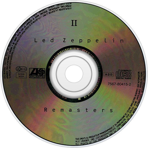 Led Zeppelin : Remasters (2xCD, Comp, RM, RP, Sli)