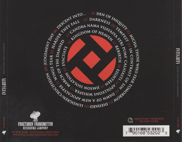 Integrity (2) : Those Who Fear Tomorrow (CD, Album, RE, 15t)