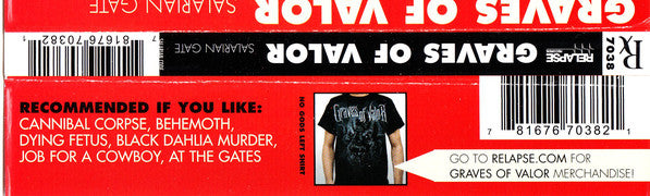 Graves Of Valor : Salarian Gate (CD, Album)