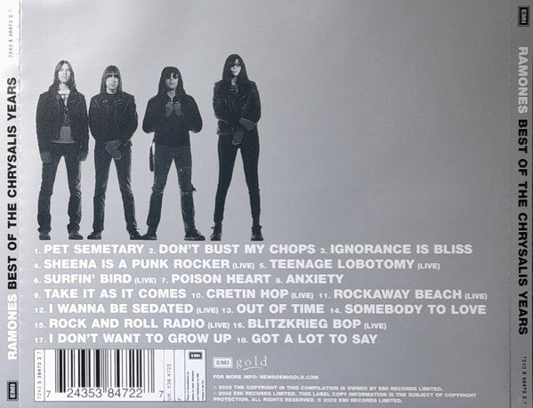 Ramones : Best Of The Chrysalis Years (CD, Comp)