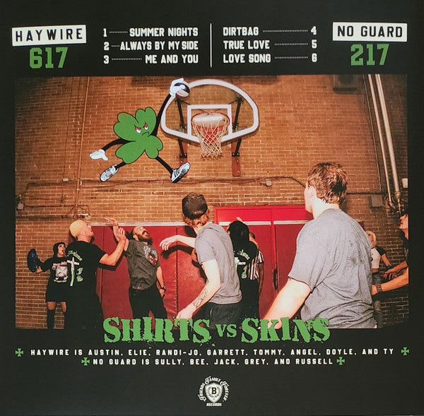 Haywire (22), No Guard (2) : Shirts Vs. Skins (12", S/Sided, EP, Blu)