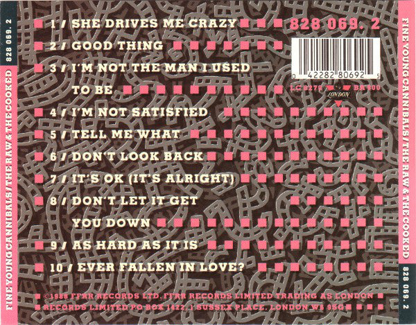Fine Young Cannibals : The Raw & The Cooked (CD, Album)