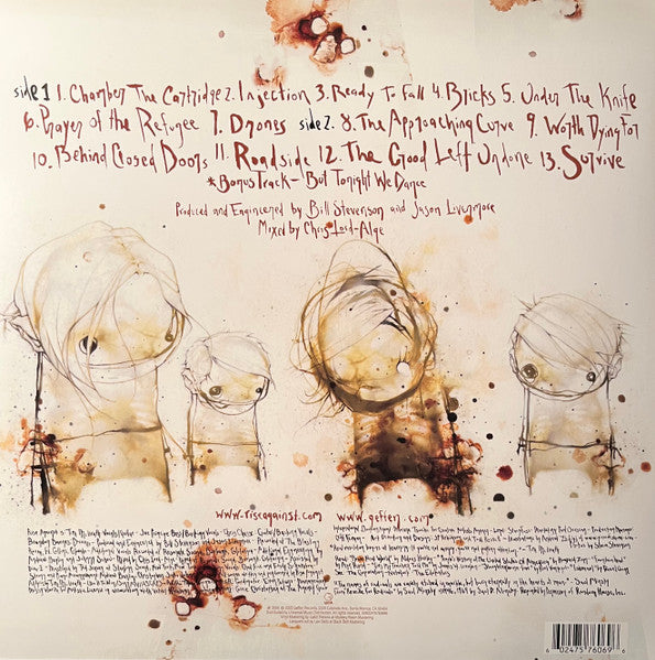 Rise Against : The Sufferer & The Witness (LP, Album, RE, RM, Gre)