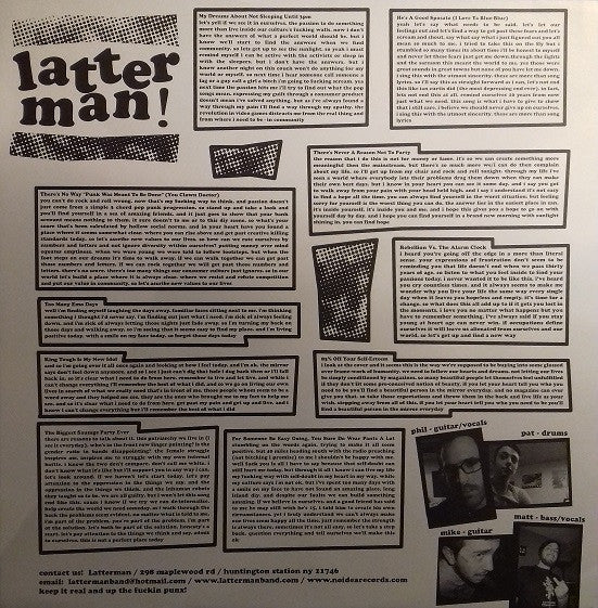 Latterman : Turn Up The Punk, We'll Be Singing (LP, Album, RE, RM, Dar)