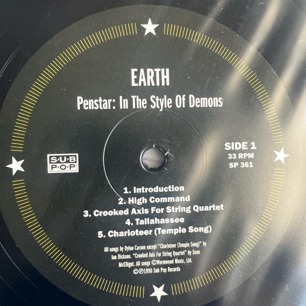 Earth (2) : Pentastar: In The Style Of Demons (LP, Album, RE)