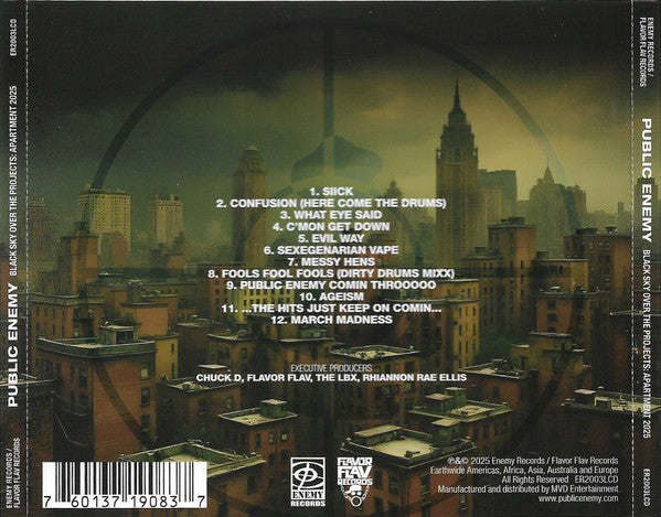 Public Enemy : Black Sky Over The Projects: Apartment 2025 (CD, Album)