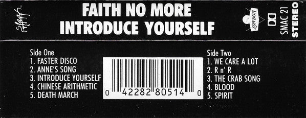 Faith No More : Introduce Yourself (Cass, Album, ICM)