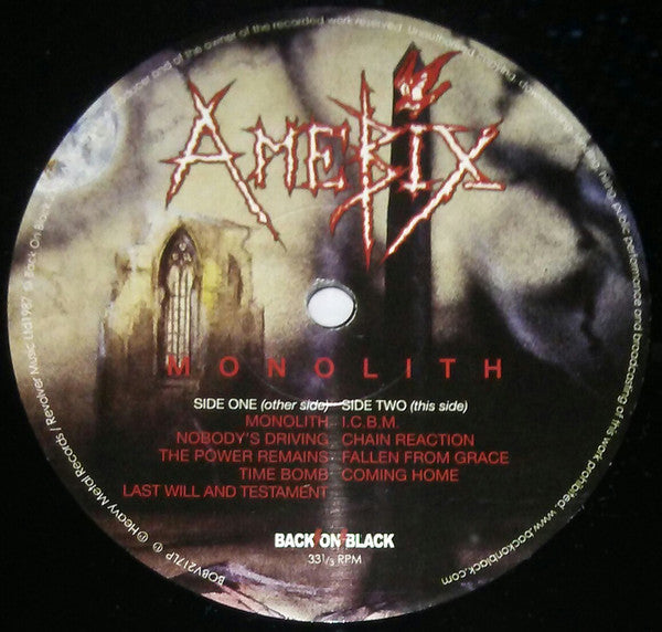 Amebix : Monolith (LP, Album, RE, Gat)