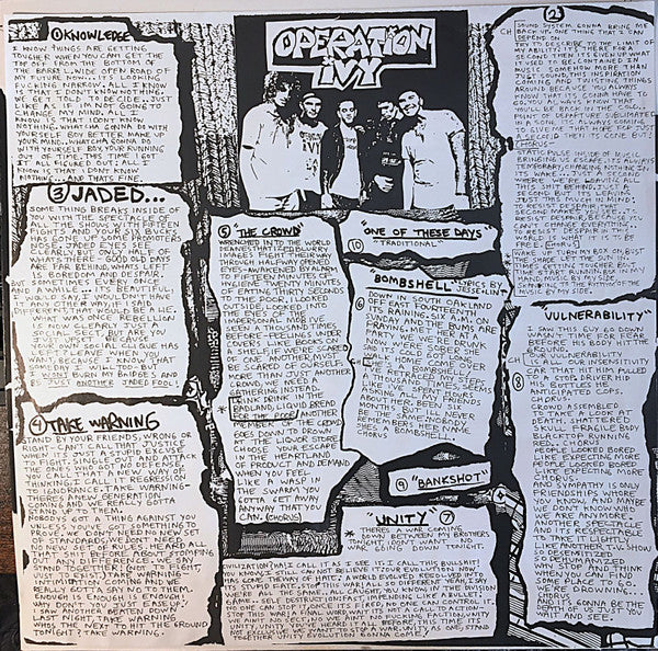 Operation Ivy : Energy (LP, Album, RE)