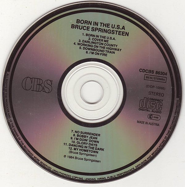 Bruce Springsteen : Born In The U.S.A. (CD, Album, RE)