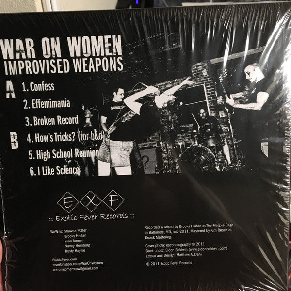 War On Women : Improvised Weapons (10", EP)