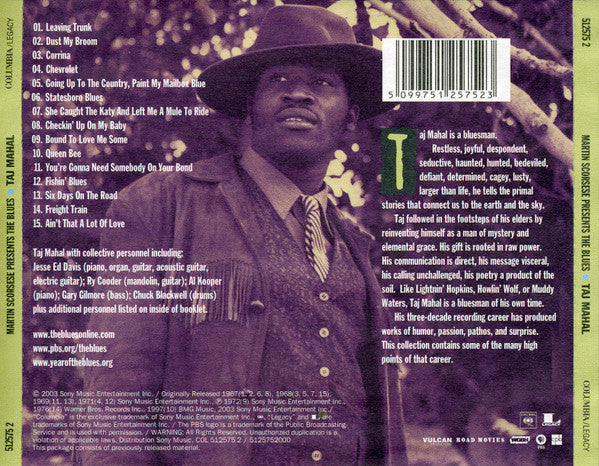 Taj Mahal : Martin Scorsese Presents The Blues (CD, Album, Comp, CD )