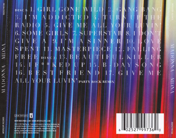 Madonna : MDNA (2xCD, Album, Dlx)
