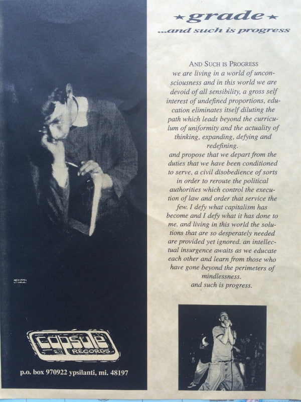 Grade (2) : ...And Such Is Progress (LP)