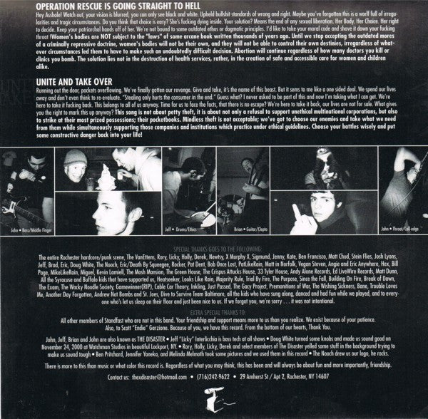 The Disaster : With Years Left To Go (7")