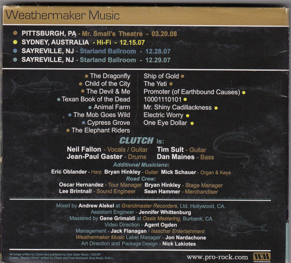 Clutch (3) : Full Fathom Five (Audio Field Recordings 2007 ⦁ 2008) (CD, Album, Dig)