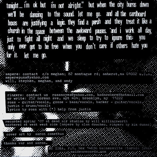 Ringers / Ampere (3) : Dialtones / Abject Failure (6", Red)