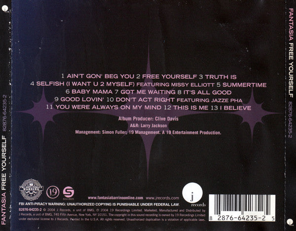 Fantasia (4) : Free Yourself (CD, Album)