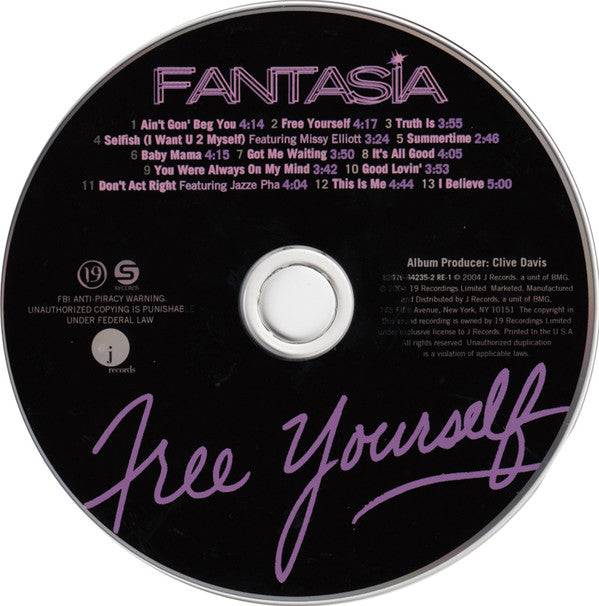 Fantasia (4) : Free Yourself (CD, Album)