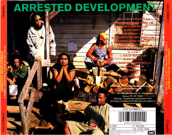 Arrested Development : 3 Years, 5 Months And 2 Days In The Life Of... (CD, Album, RP)
