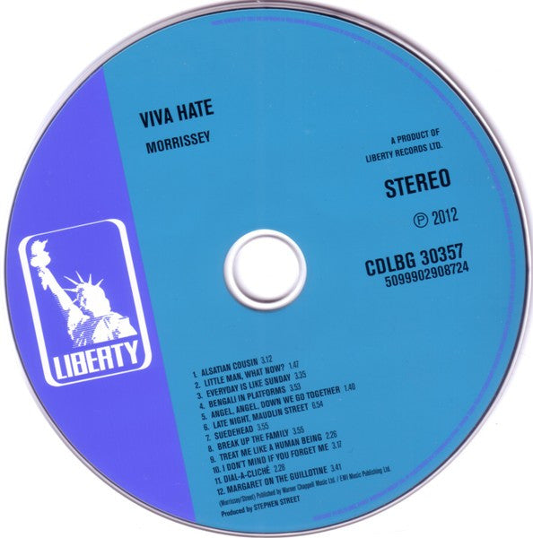 Morrissey : Viva Hate (CD, Album, RE, RM, S/Edition)