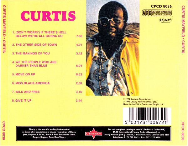 Curtis Mayfield : Curtis (CD, Album, RE, RM)