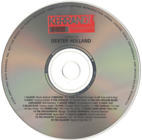 Various : Hometaping Vol. 3: Come Out And Play (CD, Comp)