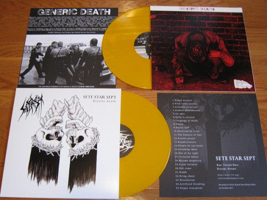 Sete Star Sept / Generic Death : Sete Star Sept / Generic Death (LP, Ltd, Ora)