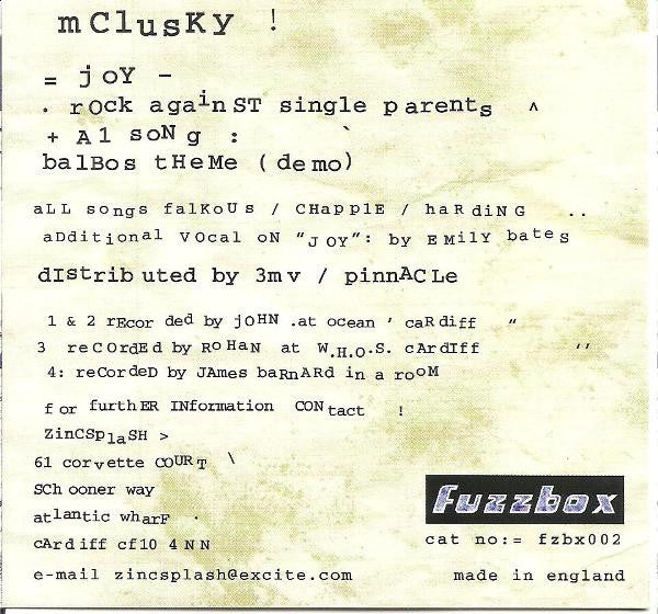mclusky : Joy (CD, Single)