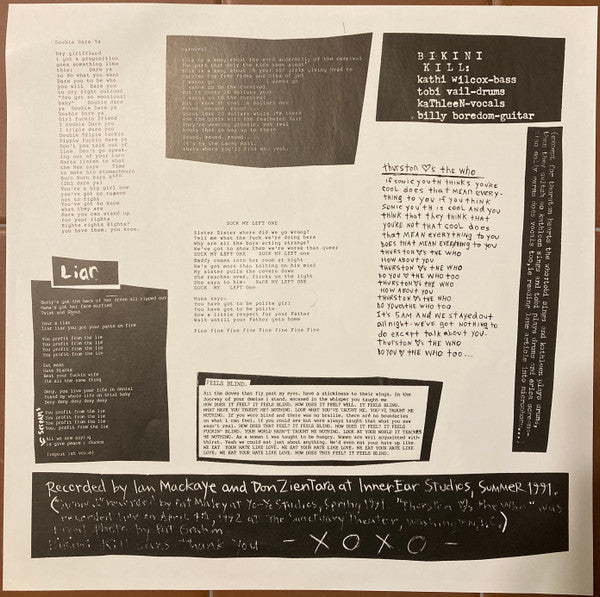 Bikini Kill : Bikini Kill (12", EP, RP)
