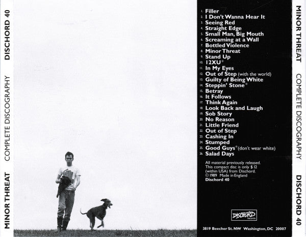 Minor Threat : Complete Discography (CD, Comp, RE, RM)