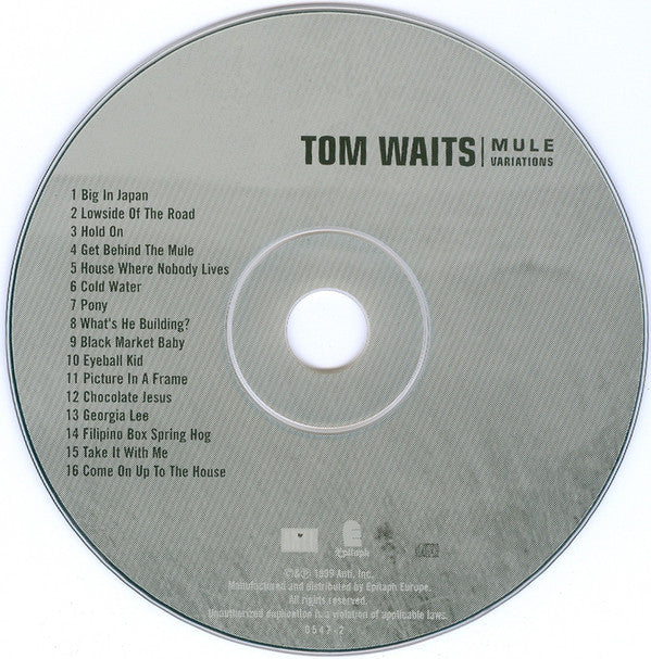 Tom Waits : Mule Variations (CD, Album, DAD)