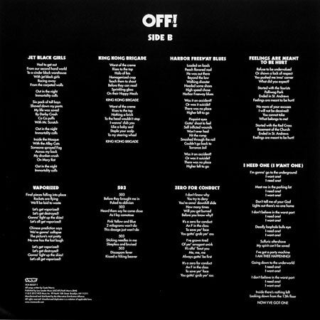 OFF! : OFF! (LP, Album)