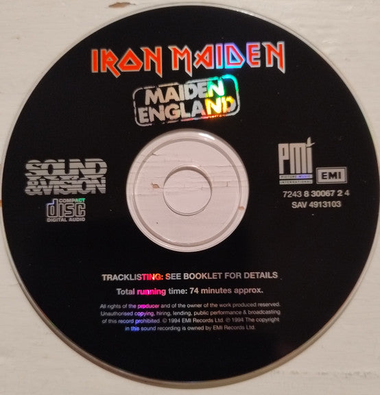 Iron Maiden : Maiden England (CD, Album)